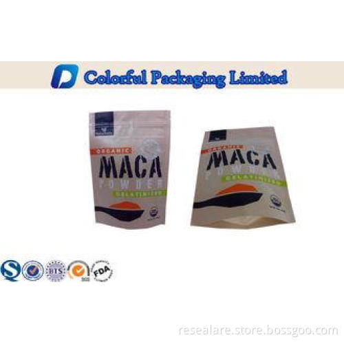 Food Grade biodegradable Resealable Stand up Pouches for sp